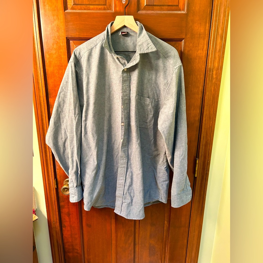UNION LINE VTG Long Sleeve sturdy Work shirt. Size XL. EUC
